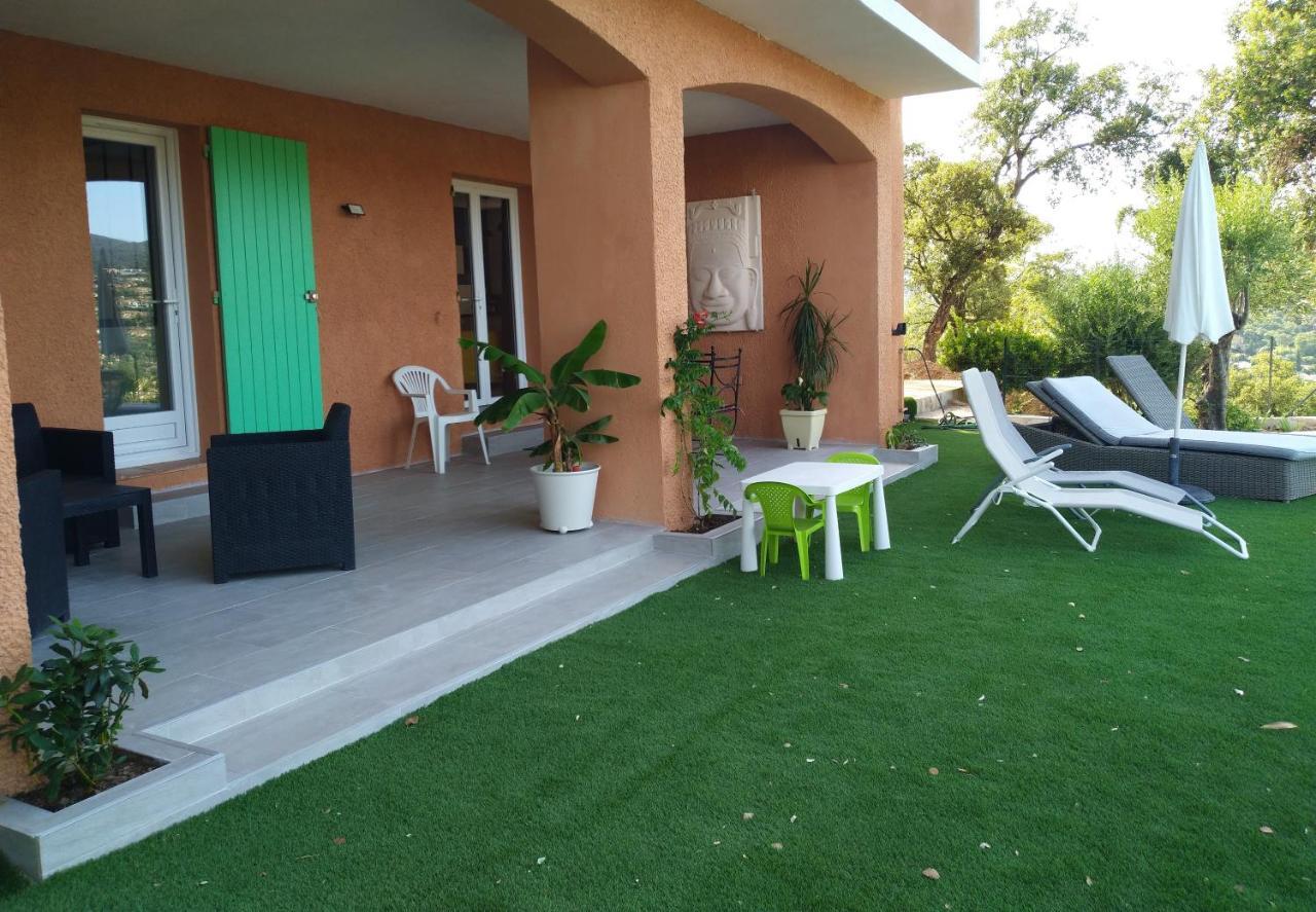 Superbe Bas De Villa 80 M2 Piscine Privee Reservee Aux Vacanciers Avec Vue Magnifique 6 Couchages La Londe-les-Maures Eksteriør bilde